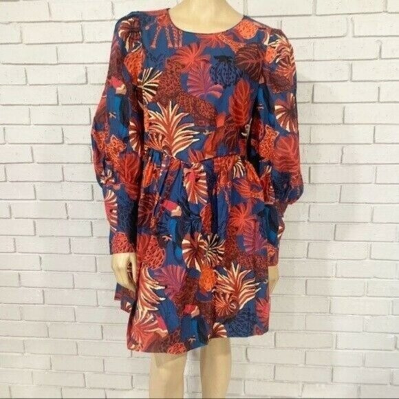 Farm Rio Women’s Animals Tapestry Mini Dress - Size Medium - Picture 2 of 12